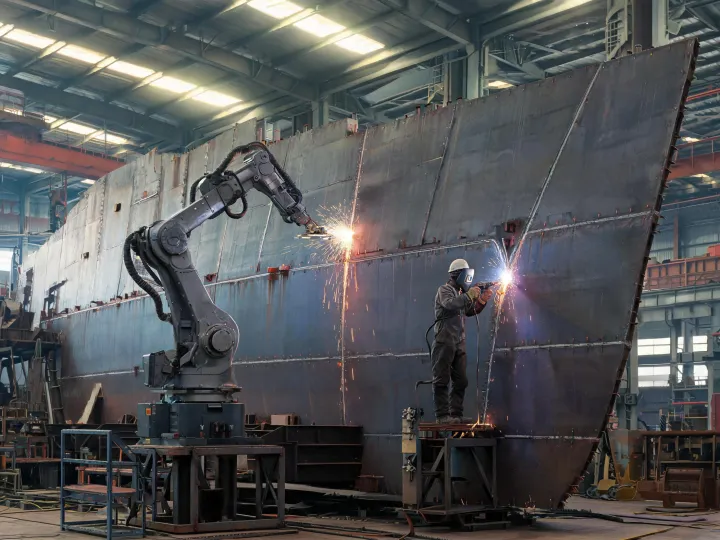 Shipbuilding block welding